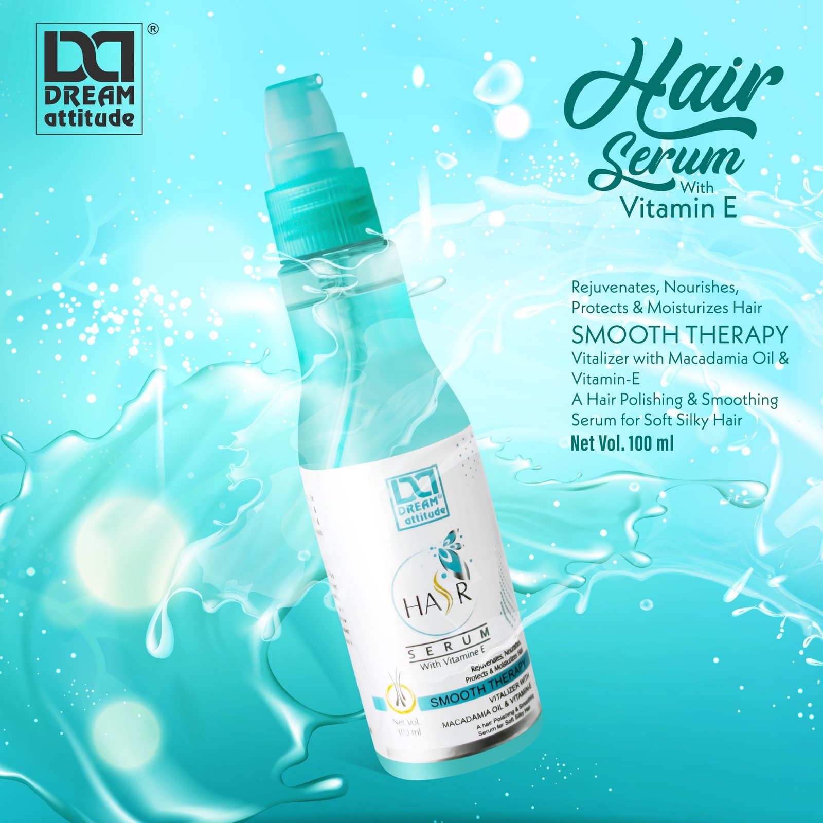 VITAMIN E BLUE HAIR SERUM 